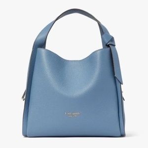 KATE SPADE Knott Pebbled Leather & Suede Medium Crossbody Tote NEW w/TAGS